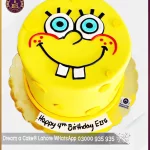 Splashing 4th Birthday SpongeBob Birthday Cake in Lahore