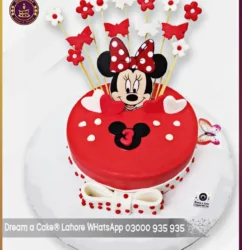 3rd Birthday Motivating Minnie Mouse Cake Perfect for Girls in Lahore