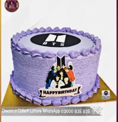 BTS-Inspired Purple Dream Cake in Lahore