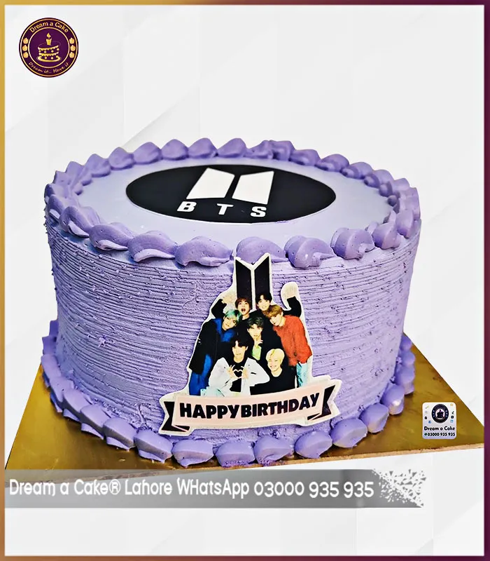 BTS-Inspired Purple Dream Cake in Lahore