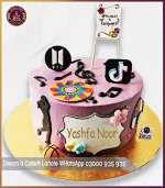 Eventual Tiktok & BTS Fan Cake in Lahore