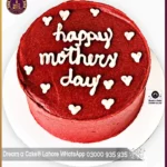 Crimson Passion Red Happy Mothers' Day Cake in Lahore