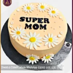 Floral Embrace Super Mom floral Mother's Day Cake in Lahore