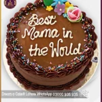 Floral Fantasy Chocolate Mother's Day Cake in Lahore