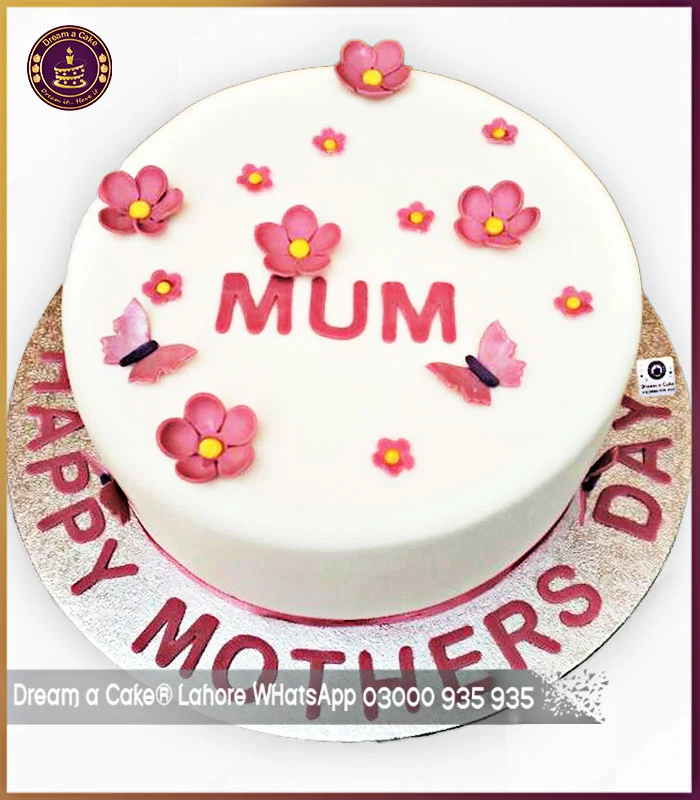 Treat your mom to a delectable surprise with Fragrant Flourish Mother's Day Cake by Dream a Cake Lahore. This custom-made cake boasts a rich and flavorful taste that will tantalize her taste buds. Baked with only the finest ingredients, this masterpiece is sure to impress. Our expert bakers have designed this cake with intricate details and a mesmerizing aroma that will fill her heart with joy. Dream a Cake Lahore is known for providing the best customized cakes in Lahore, and this cake is no exception. Order online from our cake shop in Lahore and enjoy our seamless cake delivery in Lahore. Show your mom how much you love her with Fragrant Flourish Mother's Day Cake. We can deliver anytime, ontime, safely and  anywhere in Lahore. You can send this beautiful and tasty cake as a combo with flowers bouquet or any other gift like teddy bear or chocolates etc. thought visiting our Flowers and Other Gifts Shop page to spread supreme happiness and joy.
