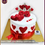 Harmonious Hearts Entwined Cake in Lahore