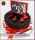 Love-Inspired Picture Frame Chocolate Cake in Lahore