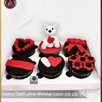 Love Story Teddy Bear Cupcakes in Lahore