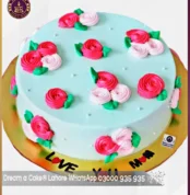 Love You Mom Joyful Cake for Mothers Day Celebration in Lahore