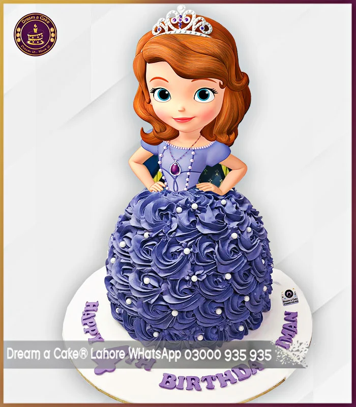 Majestic Masterpiece Sofia Theme Doll Cake