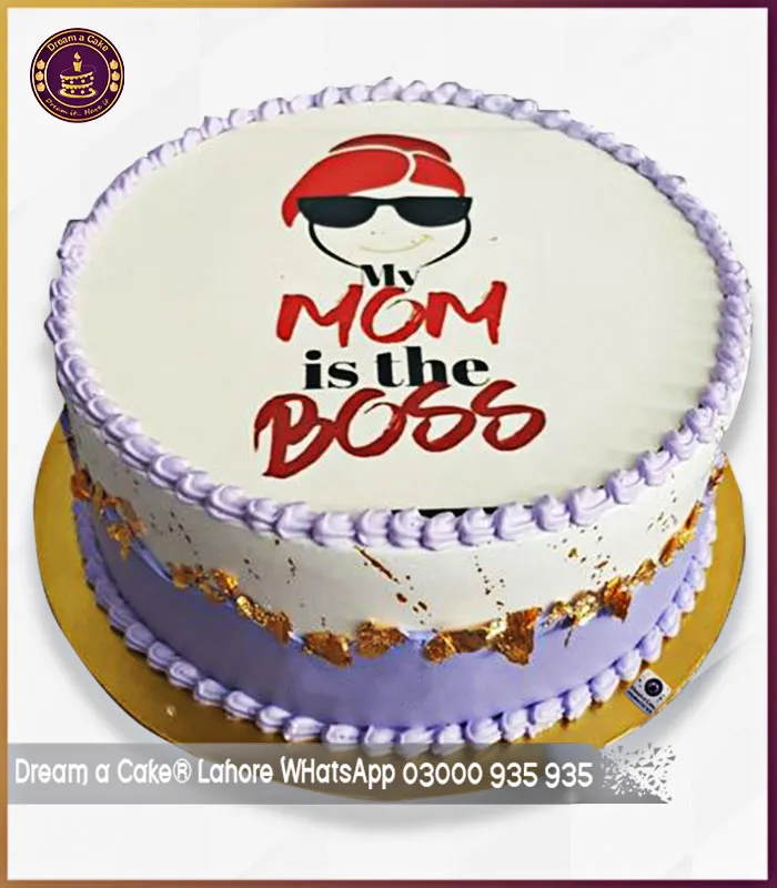 Ruling the World with Love Mother's Day Poster Cake in Lahore