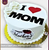Sweet Harmony I Love Mom Mother's Day Cake in Lahore