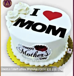 Sweet Harmony I Love Mom Mother's Day Cake in Lahore