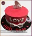 Be My Valentine Love Cake in Lahore