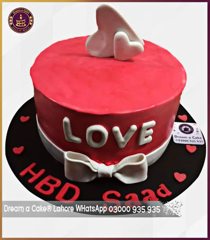 Be My Valentine Love Cake in Lahore