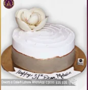 Blossoming Beauty Peony Faultline Cake in Lahore