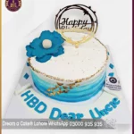 Blue Azure Beauty Peony Flower Cake in Lahore