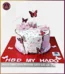 Butterfly Breeze Delicate Pink Floral Cake in Lahore