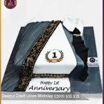 Couples Couture Anniversary Cake in Lahore