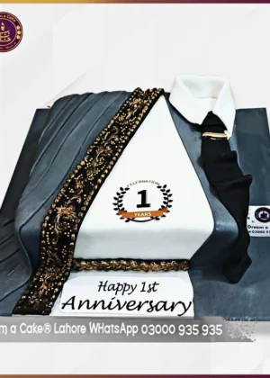 Couples Couture Anniversary Cake in Lahore