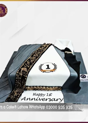 Couples Couture Anniversary Cake in Lahore