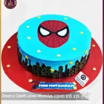 Crime Fighting Buildingfull Spiderman Cake in Lahore