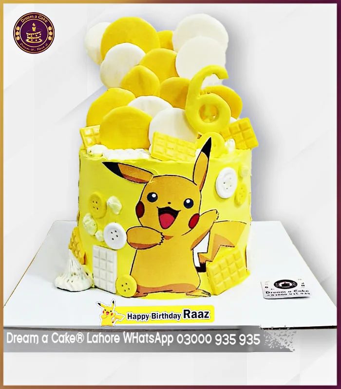 Electric Extravaganza Pikachu Theme Cake in Lahore