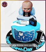 Epic First Birthday Boss Baby Cake in Lahore