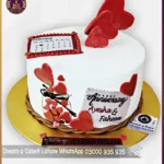 Everlasting Memories Anniversary Calendar Cake in Lahore