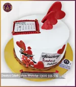 Everlasting Memories Anniversary Calendar Cake in Lahore