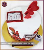 Everlasting Memories Anniversary Calendar Cake in Lahore