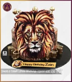 Fierce Feline Lion Cake in Lahore