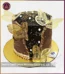 Golden Winged Designed Chocolate Anniversary Cake in Lahore