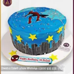 Heroic Skyscrapers Spiderman Cake in Lahore