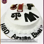 Lawfully Delicious Lawyer's Birthday Cake in Lahore