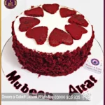 Love at First Bite Full of Hearts Red Velvet Cake in Lahore