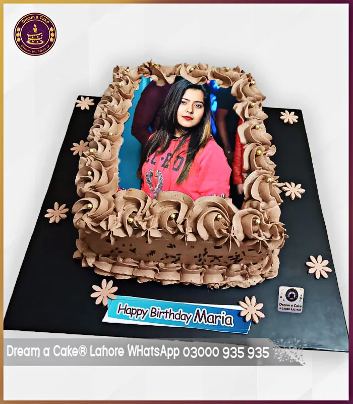Majestic Beauty Chocolate Picture Cake in Lahore