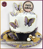 Majestic Lavender Blossom Cake in Lahore