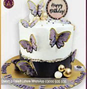 Majestic Lavender Blossom Cake in Lahore