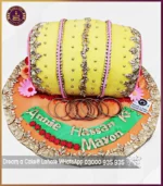 Mesmerizing Dholak Mehndi Cake in Lahore