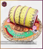 Mesmerizing Dholak Mehndi Cake in Lahore