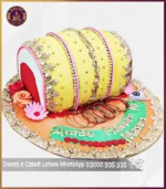 Mesmerizing Dholak Mehndi Cake in Lahore