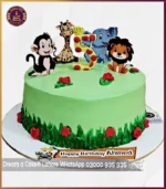 Safari Adventure Surprise Jungle Theme Cake in Lahore