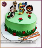 Safari Adventure Surprise Jungle Theme Cake in Lahore