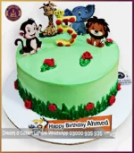 Safari Adventure Surprise Jungle Theme Cake in Lahore