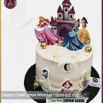 Sixth Birthday Princess Theme Cake in Lahore