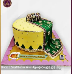 Sunshine Magic Yellow Mehndi Cake in Lahore