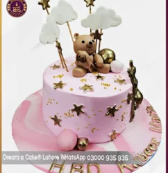 Sweet Dreams Surprise Teddy Bear Cake for Boys' Birthday in Lahore