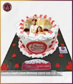 Sweet Sentiments Anniversary Picture Cake in Lahore