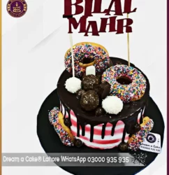 Sweet Symphony Choco Donut Cake in Lahore
